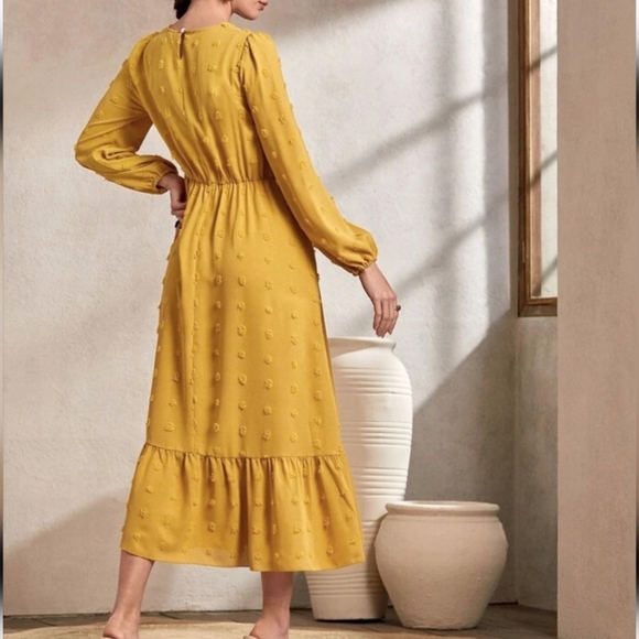 SHEIN | Swiss Dot Maxi Dress - Picture 2 of 8